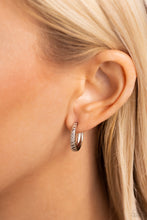 Load image into Gallery viewer, Curvy Charisma - Silver Hoop Earrings