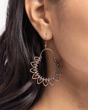 Load image into Gallery viewer, Botanical Tambourine - Copper Earrings