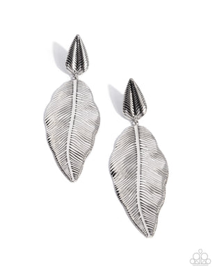 Loamy Leaves - Silver Post Earrings