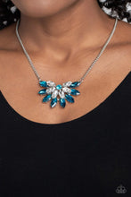 Load image into Gallery viewer, Frosted Florescence - Blue Necklace