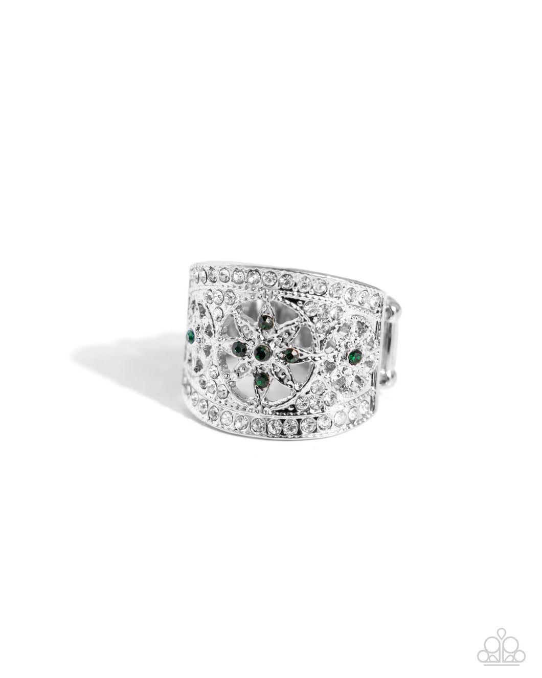 Gilded Glitz - Green Ring