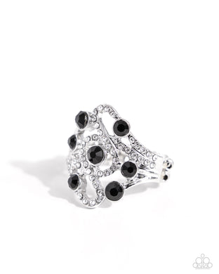 High-Class Honor - Black Dainty Ring