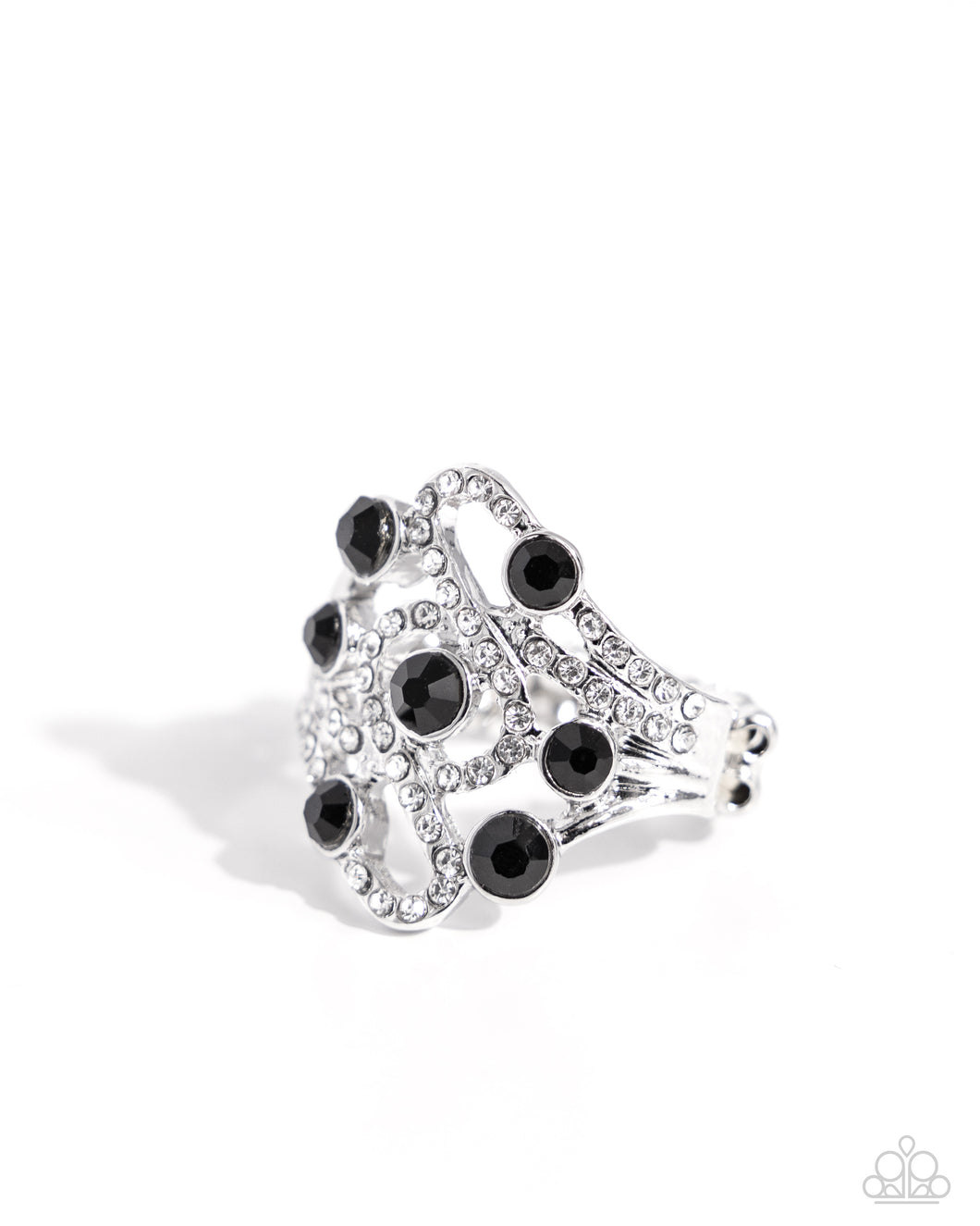 High-Class Honor - Black Dainty Ring