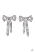 Load image into Gallery viewer, Just BOW With It - White Post Earrings