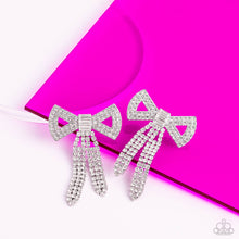 Load image into Gallery viewer, Just BOW With It - White Post Earrings
