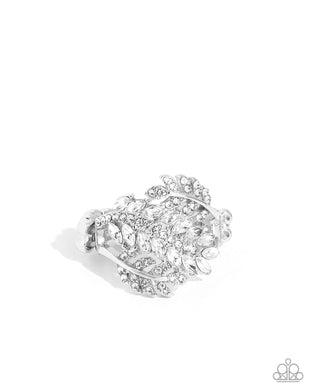 LEAF the Way - White Dainty Ring
