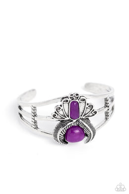 Peacock Plume - Purple Bracelet