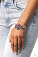 Load image into Gallery viewer, Peacock Plume - Purple Bracelet