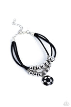 Load image into Gallery viewer, Soccer Player - Black Bracelet
