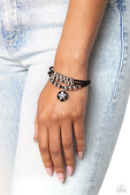 Load image into Gallery viewer, Soccer Player - Black Bracelet