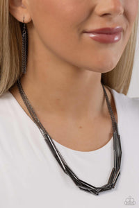 Dynamic Default - Black Gunmetal Necklace