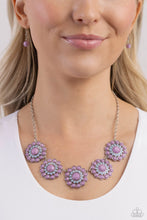 Load image into Gallery viewer, Floral Fervor - Purple Necklace