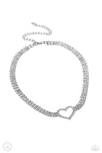 Load image into Gallery viewer, Rows of Romance - White Choker Necklace