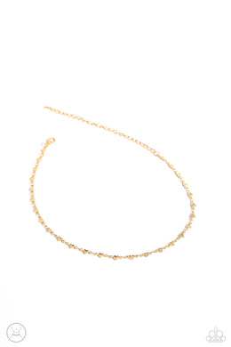 Cupid Catwalk - Gold Choker Necklace