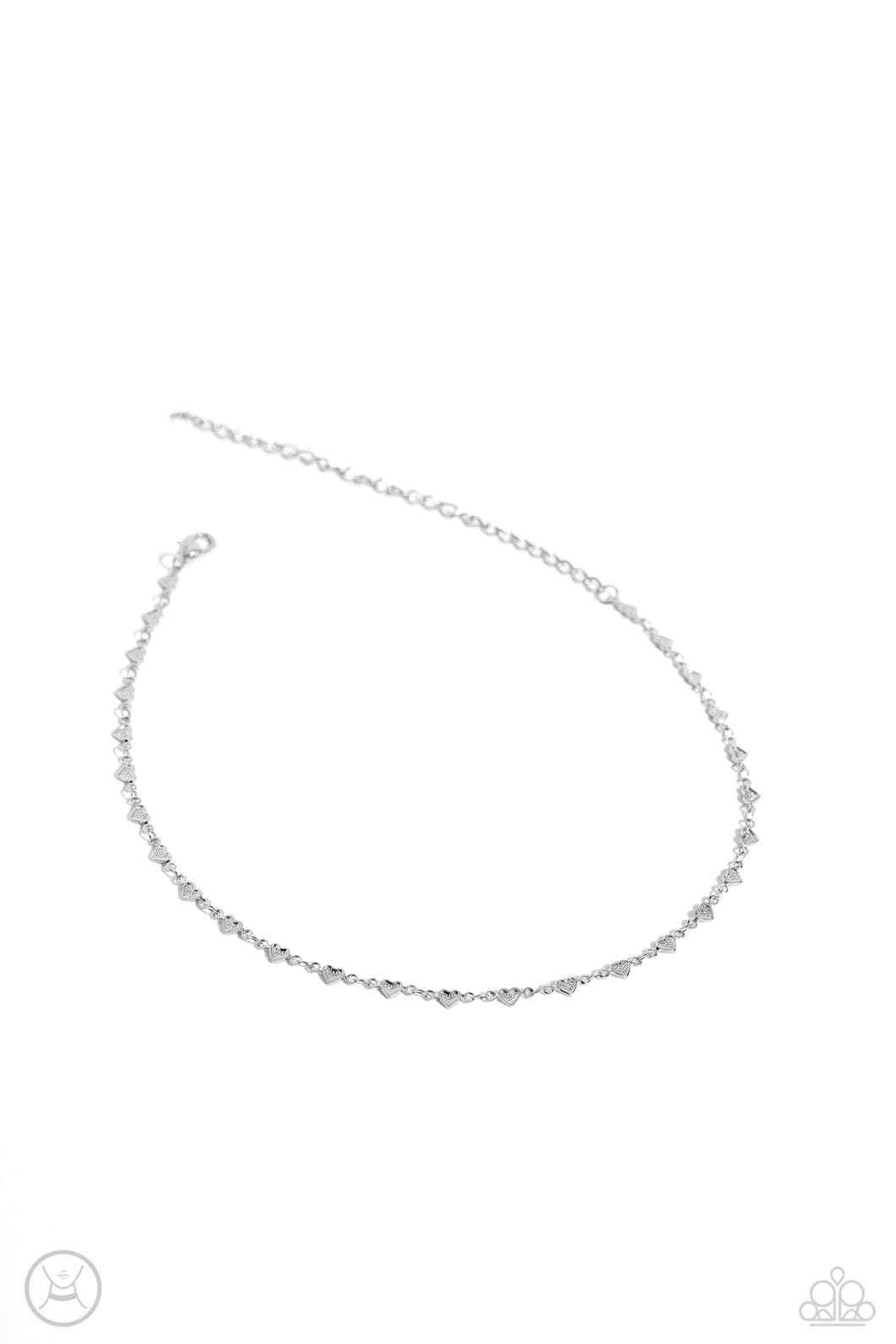 Cupid Catwalk - Silver Choker Necklace