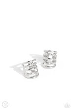 Load image into Gallery viewer, Flexible Fashion - Silver Cuff Earrings