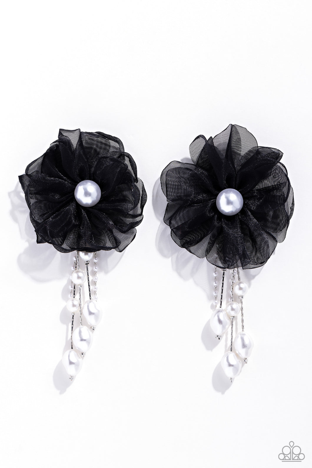 Dripping In Decadence - Black Post Earrings