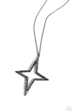 Stellar Showtime - Black Gunmetal Necklace