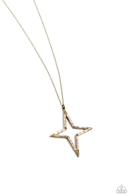 Stellar Showtime - Brass Necklace