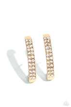 Load image into Gallery viewer, Sliding Series - Gold Illusion Post Earrings