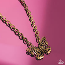 Load image into Gallery viewer, Midair Monochromatic - Brass Necklace