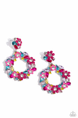 Wreathed in Wildflowers - Multi Post Earrings