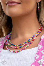 Load image into Gallery viewer, Multicolored Mashup - Gold Necklace