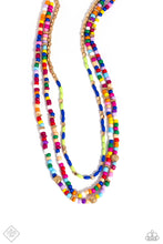 Load image into Gallery viewer, Multicolored Mashup - Gold Necklace