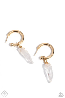 Excavated Elegance - Gold Earrings