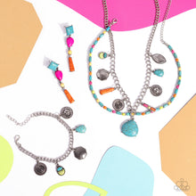 Load image into Gallery viewer, Arid Ambiance - Blue Choker Necklace
