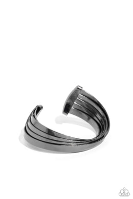 Rebellious Ribbons - Black Gunmetal Bracelet