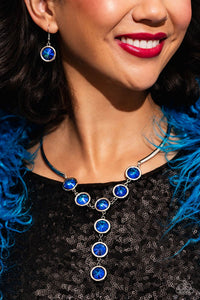Cheers to Confidence - Blue Necklace