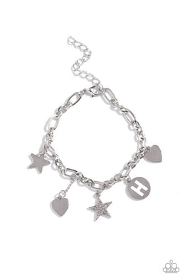 Legacy Letters - White - H Bracelet