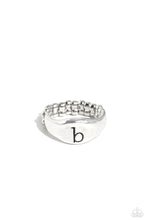 Load image into Gallery viewer, Monogram Memento - Silver - B Ring