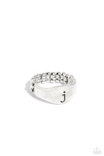 Load image into Gallery viewer, Monogram Memento - J - Silver Ring