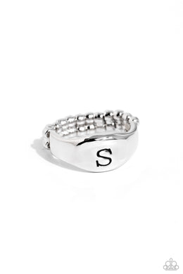 Monogram Memento - Silver - S Ring