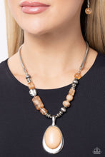 Load image into Gallery viewer, Captivating Composition - Brown Necklace
