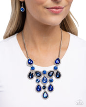 Load image into Gallery viewer, Dripping in Dazzle - Blue Necklace