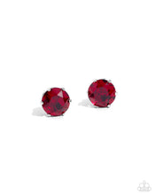 Load image into Gallery viewer, Breathtaking Birthstone - 01 - January - Red Post Earrings