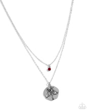 Load image into Gallery viewer, Birthstone Beauty - 01 - January - Red Necklace