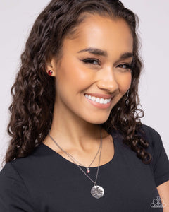 Birthstone Beauty - 01 - January - Red Necklace