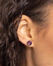 Load image into Gallery viewer, Breathtaking Birthstone - 02 - February - Purple Post Earrings