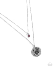 Load image into Gallery viewer, Birthstone Beauty - 02 - February - Purple Necklace