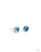 Load image into Gallery viewer, Breathtaking Birthstone - 03 - March - Blue Post Earrings