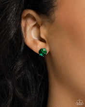 Load image into Gallery viewer, Breathtaking Birthstone - 05 - May - Green Post Earrings