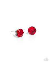 Load image into Gallery viewer, Breathtaking Birthstone - 07 - July - Red Post Earrings