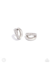 Load image into Gallery viewer, Sizzling Spotlight - White Cuff Earrings