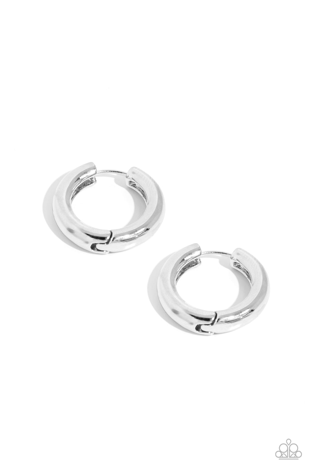 The New Classic - Silver Hinge Hoop Earrings