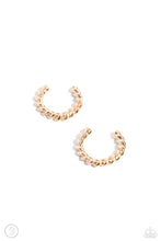 Load image into Gallery viewer, Twisted Travel - Gold Cuff Earrings