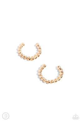 Twisted Travel - Gold Earrings